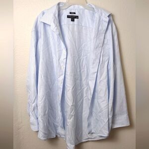 Pronto UOMO Light Blue Button Down Men Shirt Size Neck 18